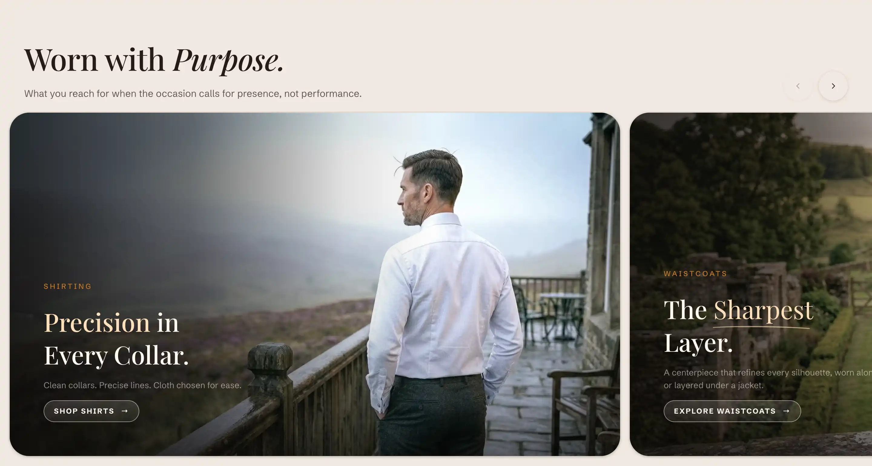 Media card slider with overlay text