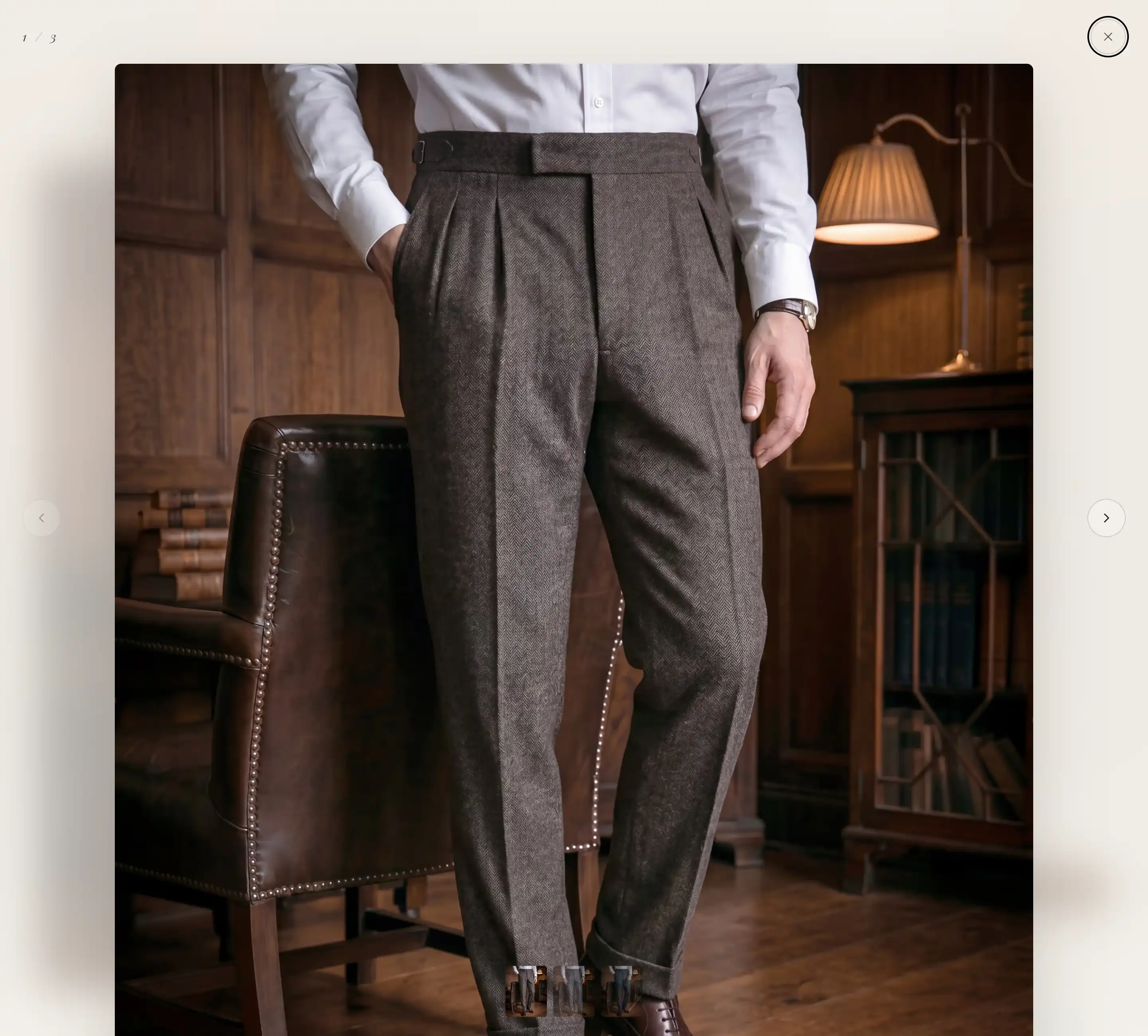 A product image open in the full screen lightbox