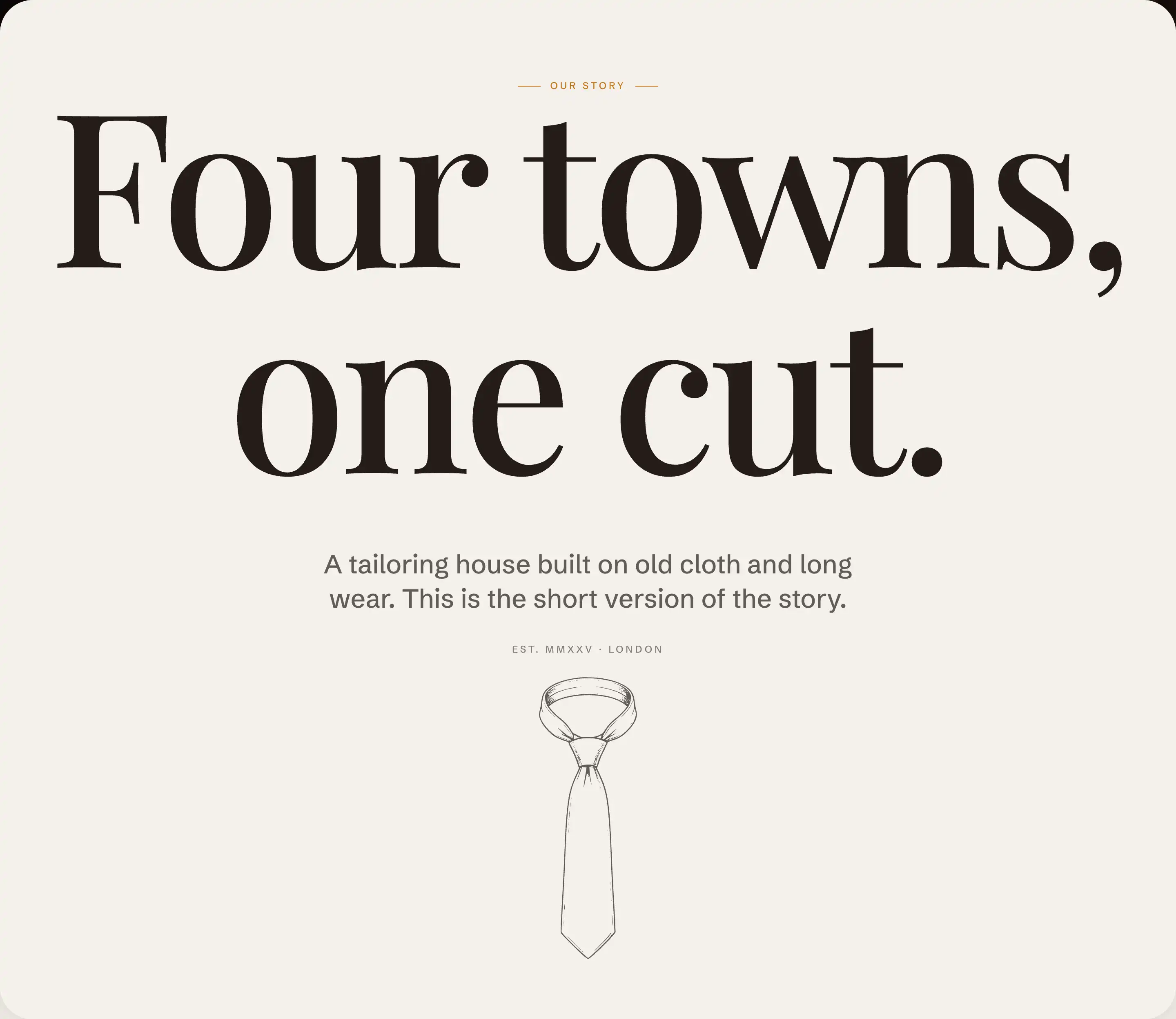 About page masthead